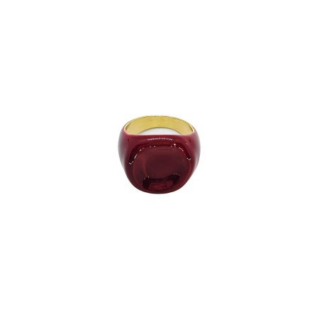 ring metallic with red smalto1